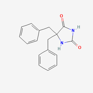 molecular formula C17H16N2O2 B1267538 5,5-Dibenzylimidazolidine-2,4-dione CAS No. 23186-94-9