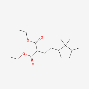 molecular formula C17H30O4 B12675498 Diethyl (2-(2,2,3-trimethylcyclopentyl)ethyl)malonate CAS No. 85187-21-9