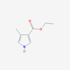 molecular formula C8H11NO2 B1267551 Ethyl 4-methyl-1h-pyrrole-3-carboxylate CAS No. 2199-49-7