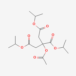 molecular formula C17H28O8 B12675541 Tris(1-methylethyl) 2-(acetyloxy)propane-1,2,3-tricarboxylate CAS No. 94088-82-1