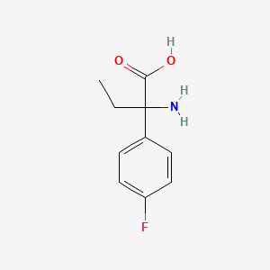 molecular formula C10H12FNO2 B1267555 2-Amino-2-(4-fluorophenyl)butanoic acid CAS No. 6272-06-6