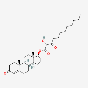 molecular formula C31H48O5 B12675561 17beta-Hydroxyandrost-4-en-3-one decanoylglycolate CAS No. 85135-81-5