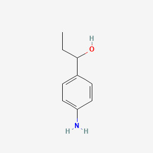 molecular formula C9H13NO B1267560 1-(4-Aminophenyl)-1-propanol CAS No. 6332-13-4