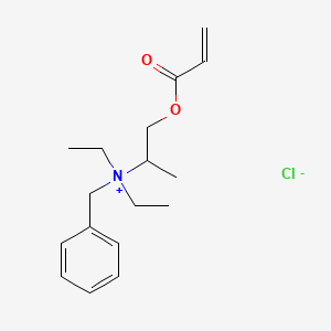 molecular formula C17H26ClNO2 B12675645 Benzyldiethyl(1-methyl-2-((1-oxoallyl)oxy)ethyl)ammonium chloride CAS No. 93893-80-2