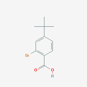 molecular formula C11H13BrO2 B1267570 2-Bromo-4-(tert-butyl)benzoic acid CAS No. 6332-96-3