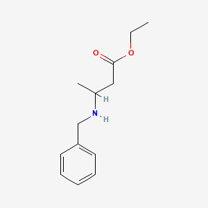 molecular formula C13H19NO2 B1267571 Ethyl 3-(benzylamino)butanoate CAS No. 6335-80-4
