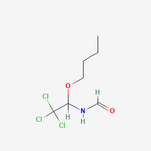 molecular formula C7H12Cl3NO2 B12675719 N-(1-Butoxy-2,2,2-trichloroethyl)formamide CAS No. 51360-67-9