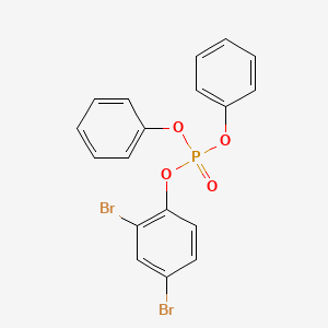 molecular formula C18H13Br2O4P B12675837 2,4-Dibromophenyl diphenyl phosphate CAS No. 31066-45-2