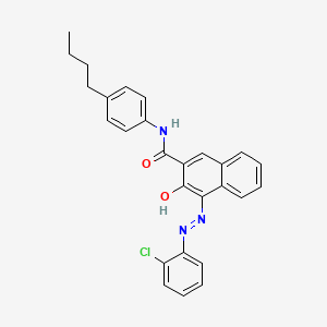 molecular formula C27H24ClN3O2 B12675846 N-(4-Butylphenyl)-4-[(2-chlorophenyl)azo]-3-hydroxynaphthalene-2-carboxamide CAS No. 94094-68-5