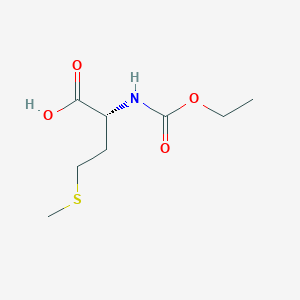 molecular formula C8H15NO4S B12675888 N-Carbethoxy-D-methionine CAS No. 741720-66-1