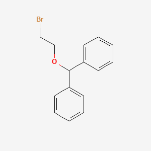 molecular formula C15H15BrO B1267589 [(2-Bromoethoxy)(phenyl)methyl]benzene CAS No. 6305-20-0