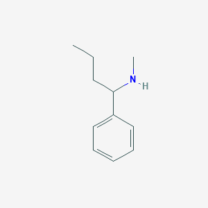 molecular formula C11H17N B012676 N-Methyl-1-phenylbutan-1-amine CAS No. 100054-18-0