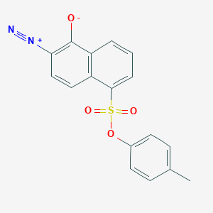 molecular formula C17H12N2O4S B12676024 p-Tolyl 6-diazo-5,6-dihydro-5-oxonaphthalene-1-sulphonate CAS No. 80370-33-8