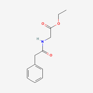 molecular formula C12H15NO3 B1267606 Ethyl 2-[(2-phenylacetyl)amino]acetate CAS No. 4838-35-1