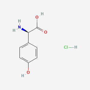 molecular formula C8H10ClNO3 B12676073 (R)-4-Hydroxyphenylglycine hydrochloride CAS No. 52067-90-0