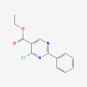 molecular formula C13H11ClN2O2 B1267609 Ethyl 4-chloro-2-phenylpyrimidine-5-carboxylate CAS No. 24755-82-6
