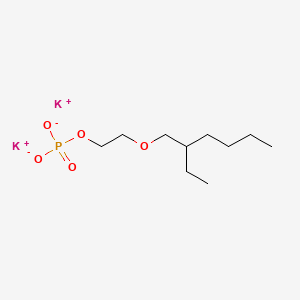 molecular formula C10H21K2O5P B12676098 Dipotassium 2-((2-ethylhexyl)oxy)ethyl phosphate CAS No. 85153-33-9