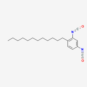 molecular formula C20H28N2O2 B12676140 6-Dodecyl-1,3-phenylene diisocyanate CAS No. 93859-04-2