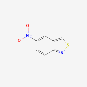 molecular formula C7H4N2O2S B12676143 5-Nitro-2,1-benzisothiazole CAS No. 24245-99-6