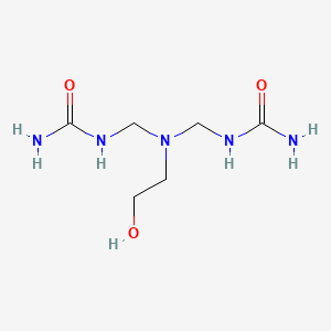 molecular formula C6H15N5O3 B12676149 N,N''-(((2-Hydroxyethyl)imino)bis(methylene))diurea CAS No. 94200-22-3