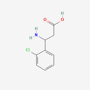 molecular formula C9H10ClNO2 B1267615 3-Amino-3-(2-chlorophenyl)propanoic acid CAS No. 68208-20-8