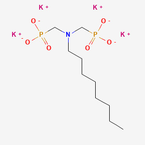 molecular formula C10H21K4NO6P2 B12676166 Tetrapotassium ((octylimino)bis(methylene))bisphosphonate CAS No. 94230-74-7