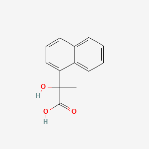 molecular formula C13H12O3 B1267617 2-Hydroxy-2-(naphthalen-1-yl)propanoic acid CAS No. 6341-58-8