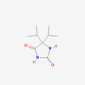 molecular formula C9H16N2O2 B1267621 5,5-Di(propan-2-yl)imidazolidine-2,4-dione CAS No. 52532-01-1