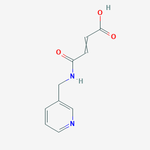 molecular formula C10H10N2O3 B1267622 3-[(Pyridin-3-ylmethyl)carbamoyl]prop-2-enoic acid 