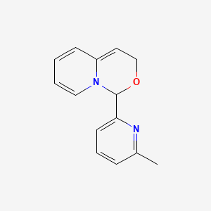 molecular formula C14H14N2O B12676227 1-(6-Methyl-2-pyridyl)-1h,3h-pyrido[1,2-c][1,3]oxazine CAS No. 93804-19-4