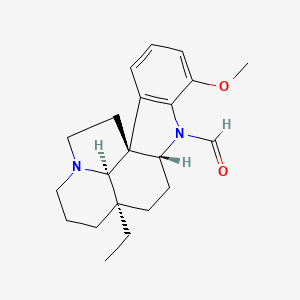 molecular formula C21H28N2O2 B12676234 Vallesine CAS No. 466-46-6