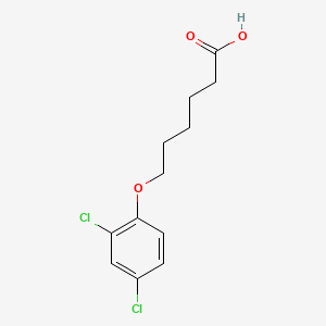 molecular formula C12H14Cl2O3 B12676278 6-(2,4-Dichlorophenoxy)hexanoic acid CAS No. 7170-66-3