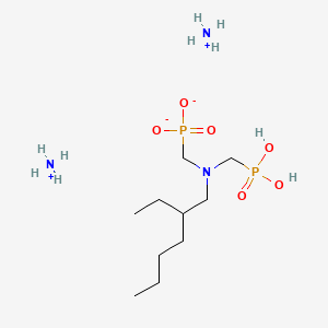 molecular formula C10H31N3O6P2 B12676284 Diammonium dihydrogen (((2-ethylhexyl)imino)bis(methylene))bisphosphonate CAS No. 94107-73-0