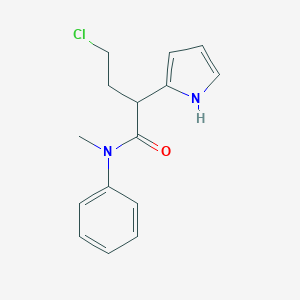 molecular formula C15H17ClN2O B126763 4-chloro-N-methyl-N-phenyl-2-(2-pyrrolyl)butanamide CAS No. 328936-20-5