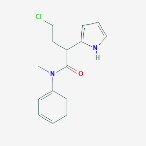 4-chloro-N-methyl-N-phenyl-2-(1H-pyrrol-2-yl)butanamide