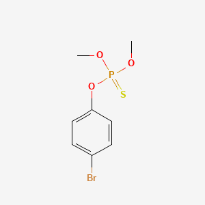 molecular formula C8H10BrO3PS B12676330 Phosphorothioic acid, O-(4-bromophenyl) O,O-dimethyl ester CAS No. 65459-11-2