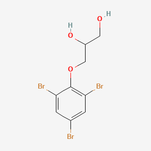 molecular formula C9H9Br3O3 B12676335 3-(2,4,6-Tribromophenoxy)propane-1,2-diol CAS No. 51286-98-7