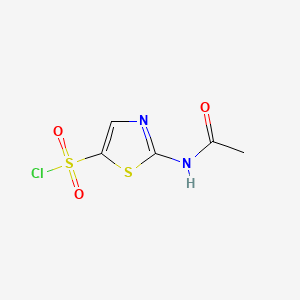 molecular formula C5H5ClN2O3S2 B1267639 2-Acetamido-1,3-thiazole-5-sulfonyl chloride CAS No. 69812-30-2