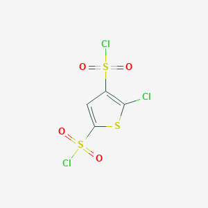 molecular formula C4HCl3O4S3 B1267643 5-Chlorothiophene-2,4-disulfonyl dichloride CAS No. 86806-70-4