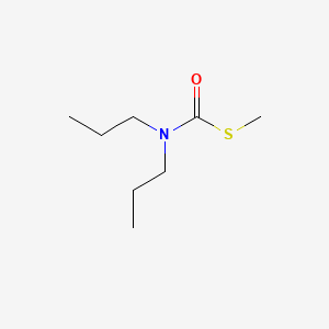 molecular formula C8H17NOS B12676442 S-Methyl dipropylcarbamothioate CAS No. 55852-80-7