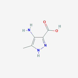 molecular formula C5H7N3O2 B1267649 4-Amino-3-methyl-1H-pyrazole-5-carboxylic acid CAS No. 94993-81-4