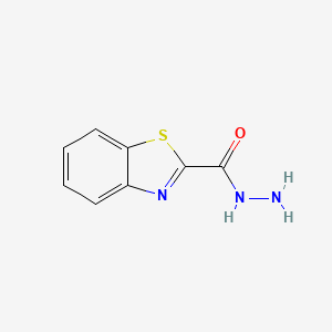 molecular formula C8H7N3OS B1267650 1,3-Benzothiazole-2-carbohydrazide CAS No. 28891-34-1