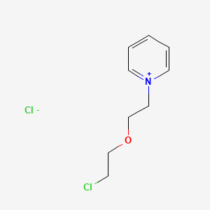 molecular formula C9H13Cl2NO B12676540 1-(2-(2-Chloroethoxy)ethyl)pyridinium chloride CAS No. 85118-38-3