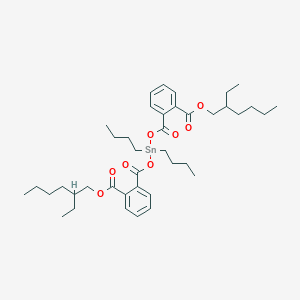 molecular formula C40H60O8Sn B12676542 Bis(2-ethylhexyl) o,o'-((dibutylstannylene)bis(oxycarbonyl))dibenzoate CAS No. 94023-65-1
