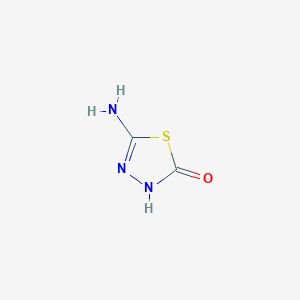 molecular formula C2H3N3OS B1267655 5-Amino-1,3,4-thiadiazol-2(3H)-one CAS No. 33901-30-3