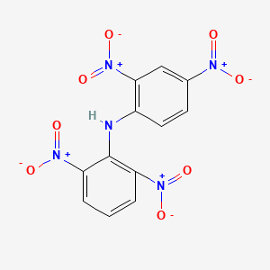 molecular formula C12H7N5O8 B12676582 N-(2,6-Dinitrophenyl)-2,4-dinitroaniline CAS No. 40411-76-5