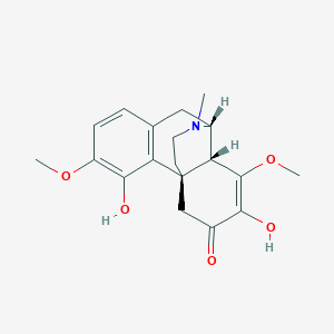 molecular formula C19H23NO5 B12676609 Carococculine CAS No. 54302-44-2