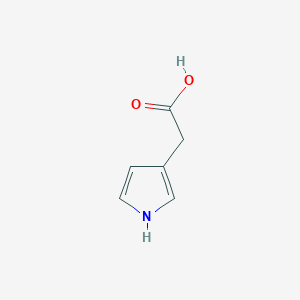 molecular formula C6H7NO2 B1267662 2-(1H-pyrrol-3-yl)acetic acid CAS No. 86688-96-2