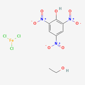 molecular formula C8H9Cl3FeN3O8 B12676624 Cervisol CAS No. 8055-05-8