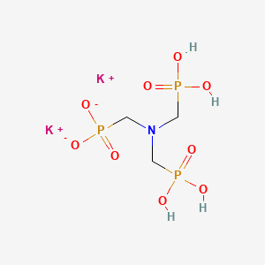 molecular formula C3H10K2NO9P3 B12676674 Dipotassium tetrahydrogen (nitrilotris(methylene))trisphosphonate CAS No. 3998-50-3